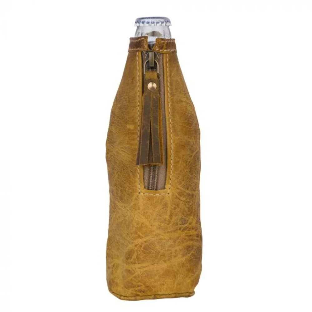 Myra Bag Beer Bottle Holder Leather - Picture 10 of 10